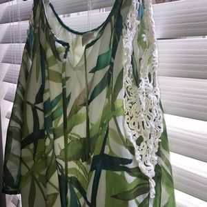 Chico’s Cold Shoulder Blouse -